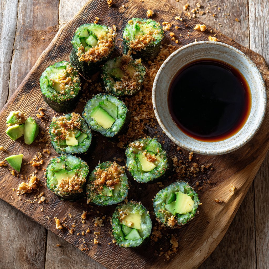 Crunchy Cucumber Sushi Rolls