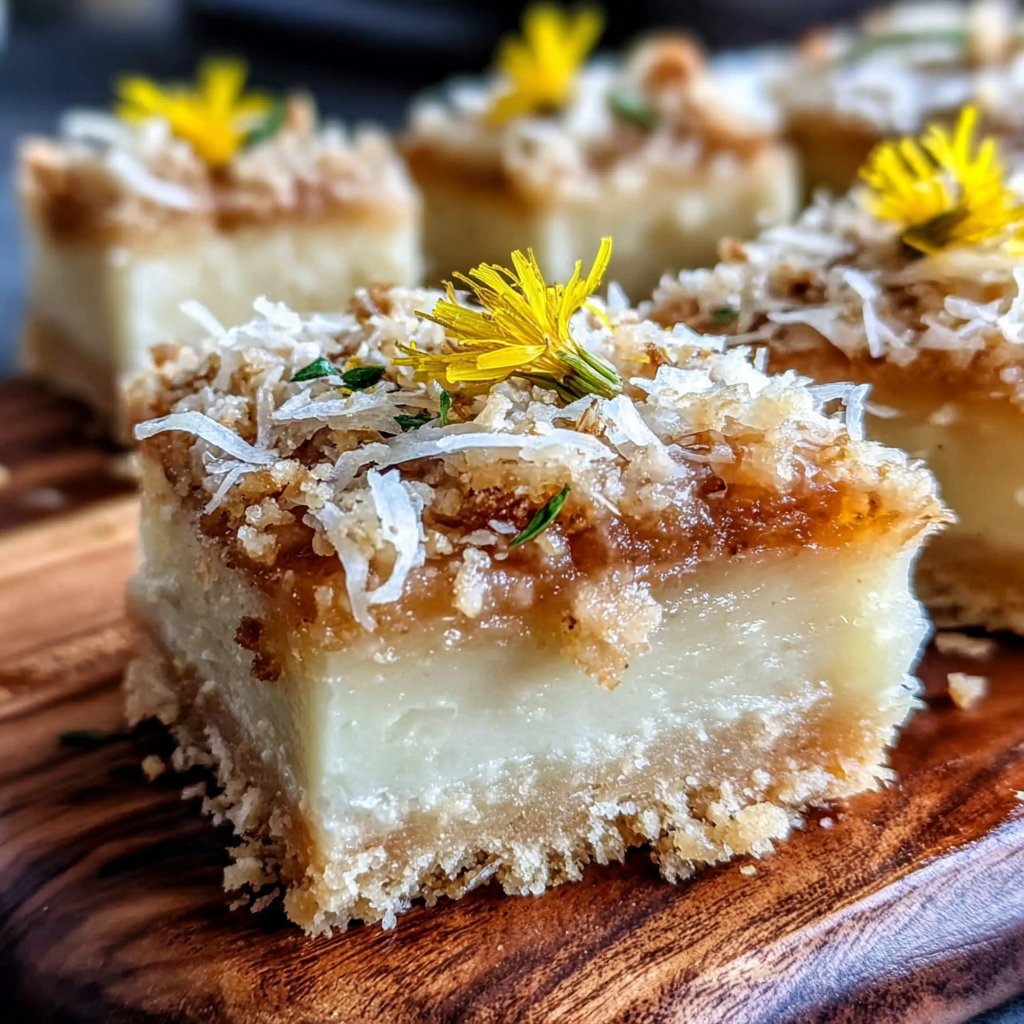 Sunny Dandelion Lemon Bars