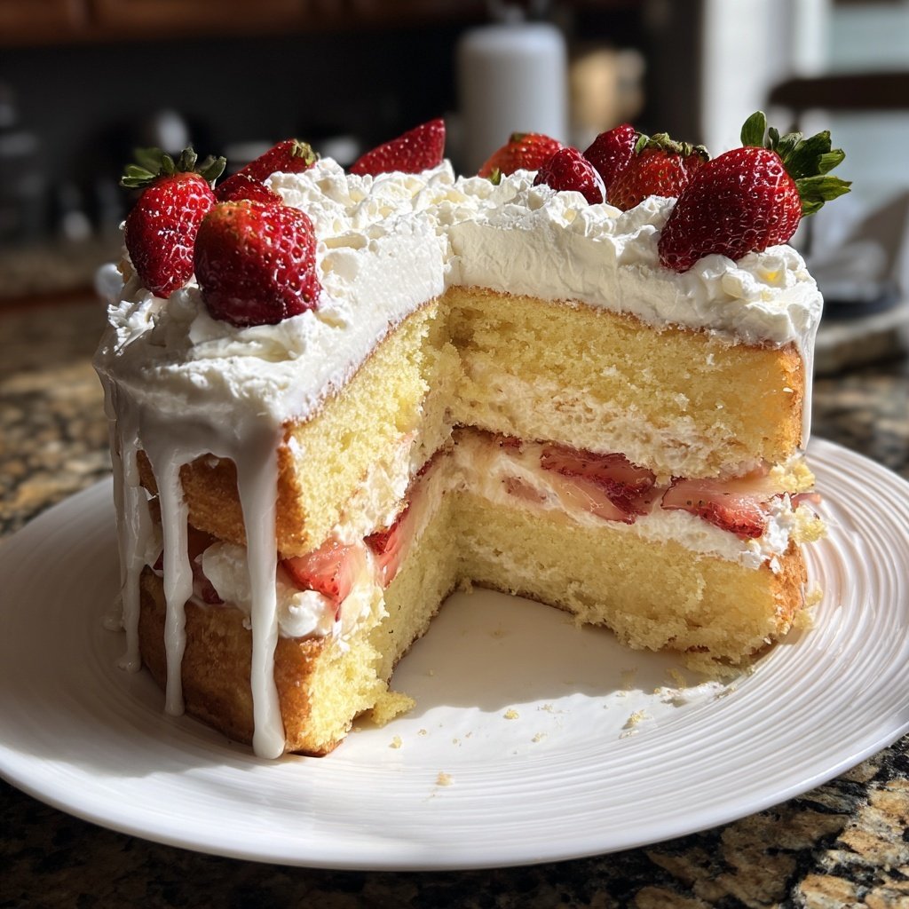 Dessert Vanilla Sponge Cake