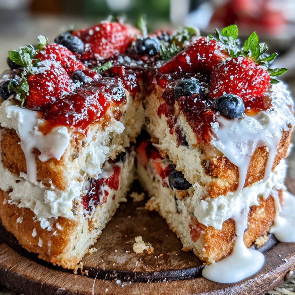 Berry-Infused Spring Cake